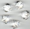 5 25x30mm Crystal Faceted Acrylic Drop